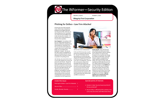 Volume 1 Issue 3 of the Security INFormer Newsletter